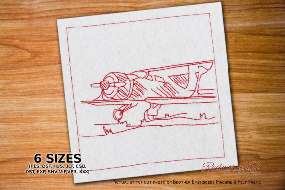 Airplane with Propeller Embroidery Review