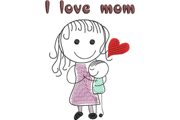 Family Hug Mom and Child Embroidery Review