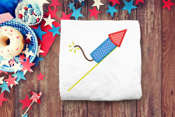 Firework Bottle Rocket Applique Review