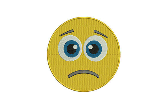 Frowning Emoji Embroidery Review
