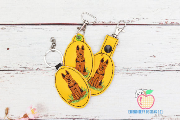 German Shepherd ITH Keyfob Design Review