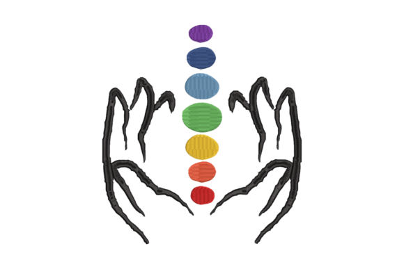 Hands Holding the 7 Chakras Embroidery Review