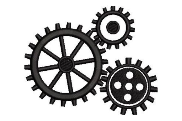 Interlocking Gears Embroidery Review