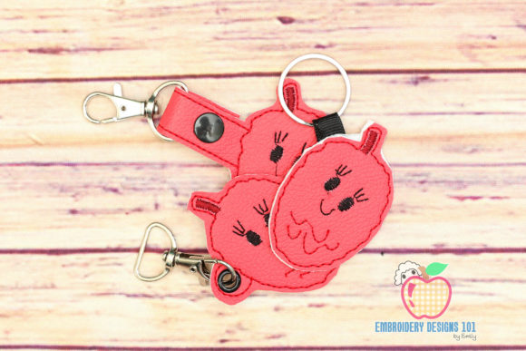 Juicy Lychees ITH Snaptab Keyfob Design