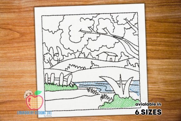 Landscape HillStation Scene Embroidery Review