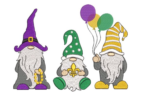 Mardi Gras Gnomes Embroidery Review