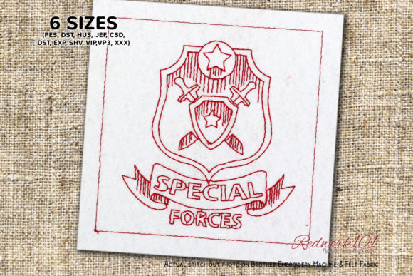 Special Forces Lineart Design Review for Apparel