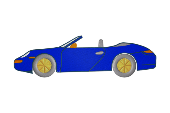 Sports Car Embroidery for Seasonal Creations