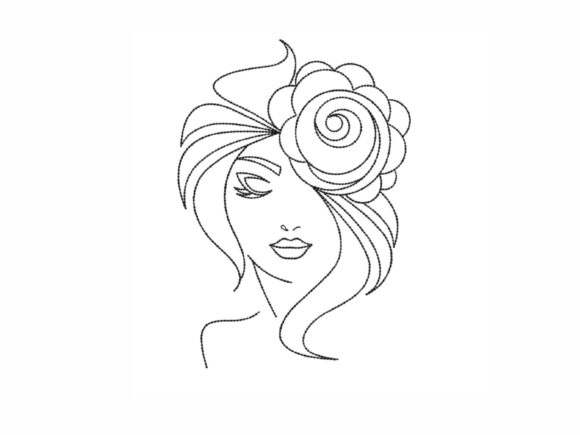 Woman with Flower Embroidery Review