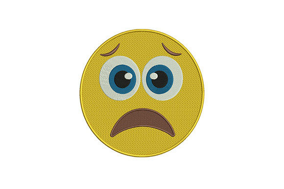 Worried Emoji Embroidery Review